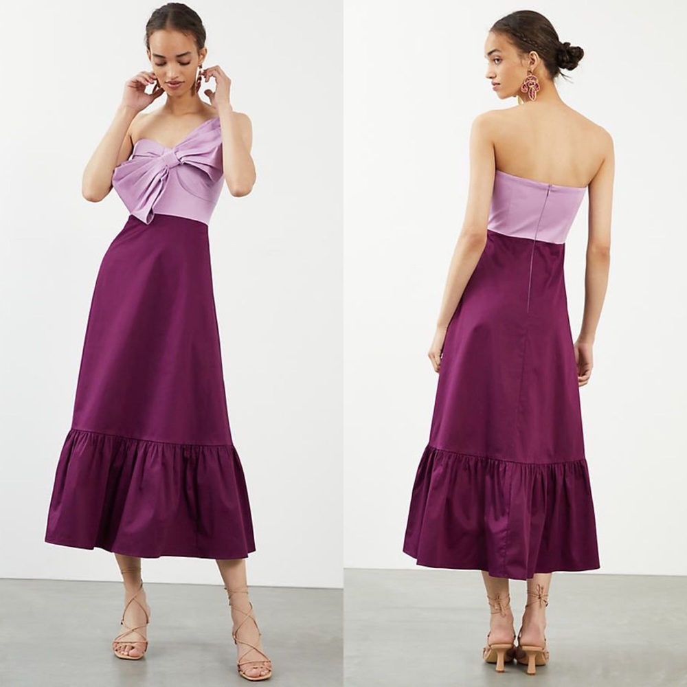 NWT Anthropologie Hutch Bow-Tie Maxi Dress